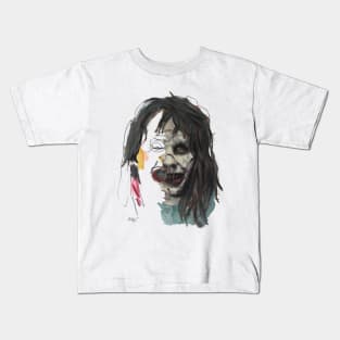 Exorcist | Night Of the Living Dead Zombie Horror art Dark art Mesmerizing ghoul. big smile Kids T-Shirt